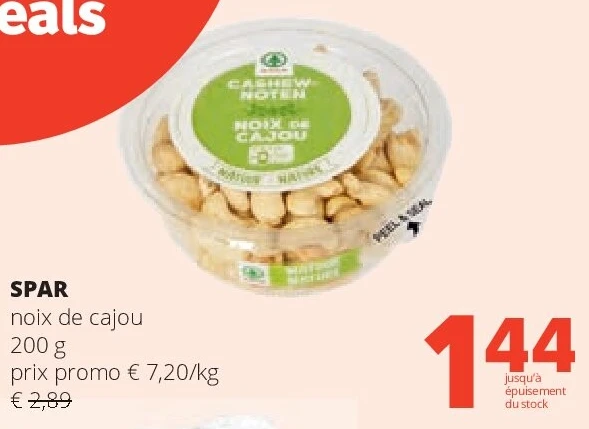 SPAR noix de cajou 200 g