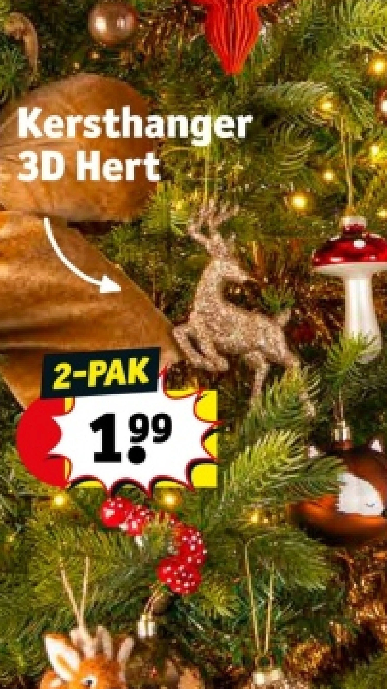 Kersthanger 3D Hert