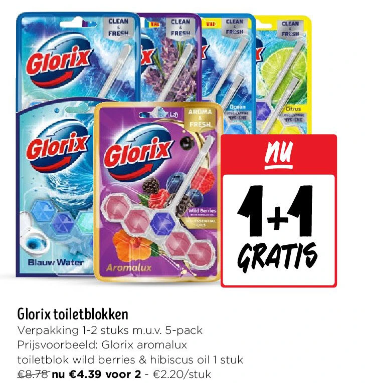 Glorix toiletblokken