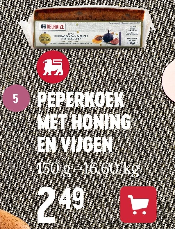 PEPERKOEK MET HONING EN VIJGEN