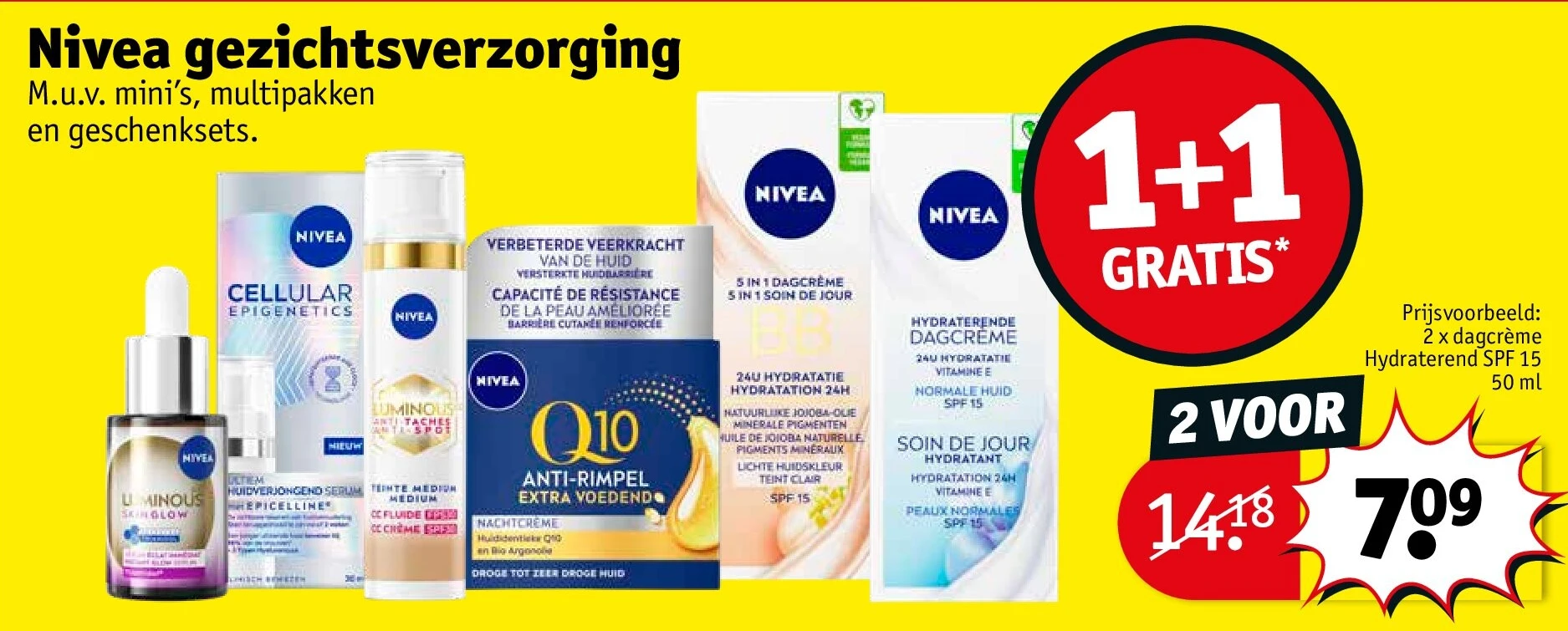 2 x dagcrème Hydraterend SPF 15 50 ml