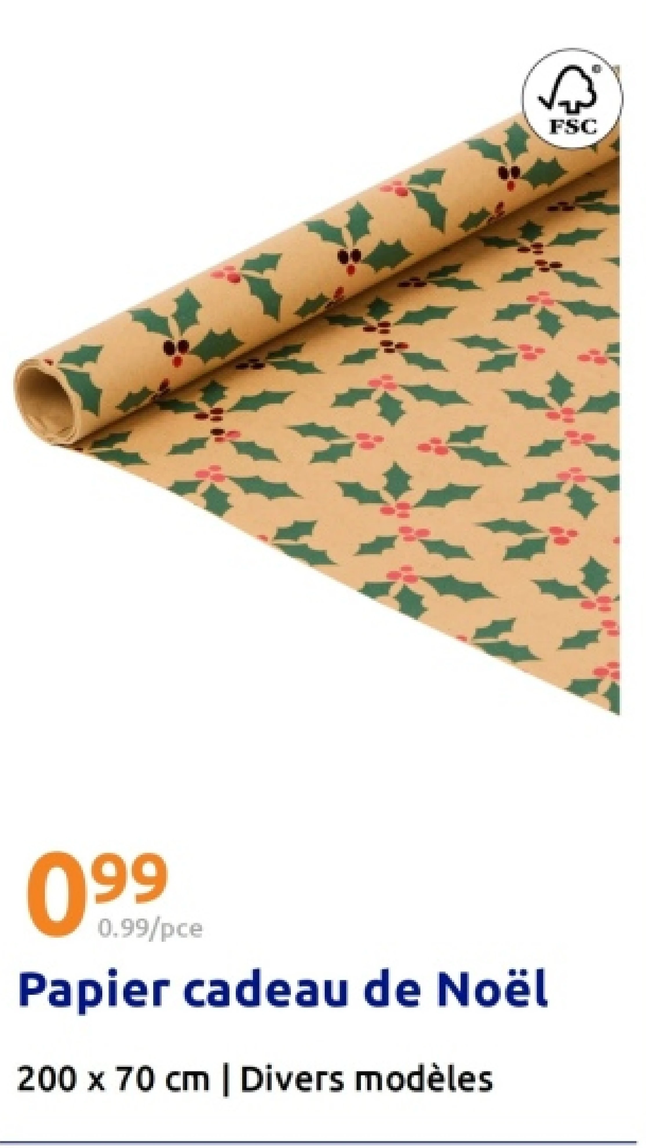 Papier cadeau de Noël