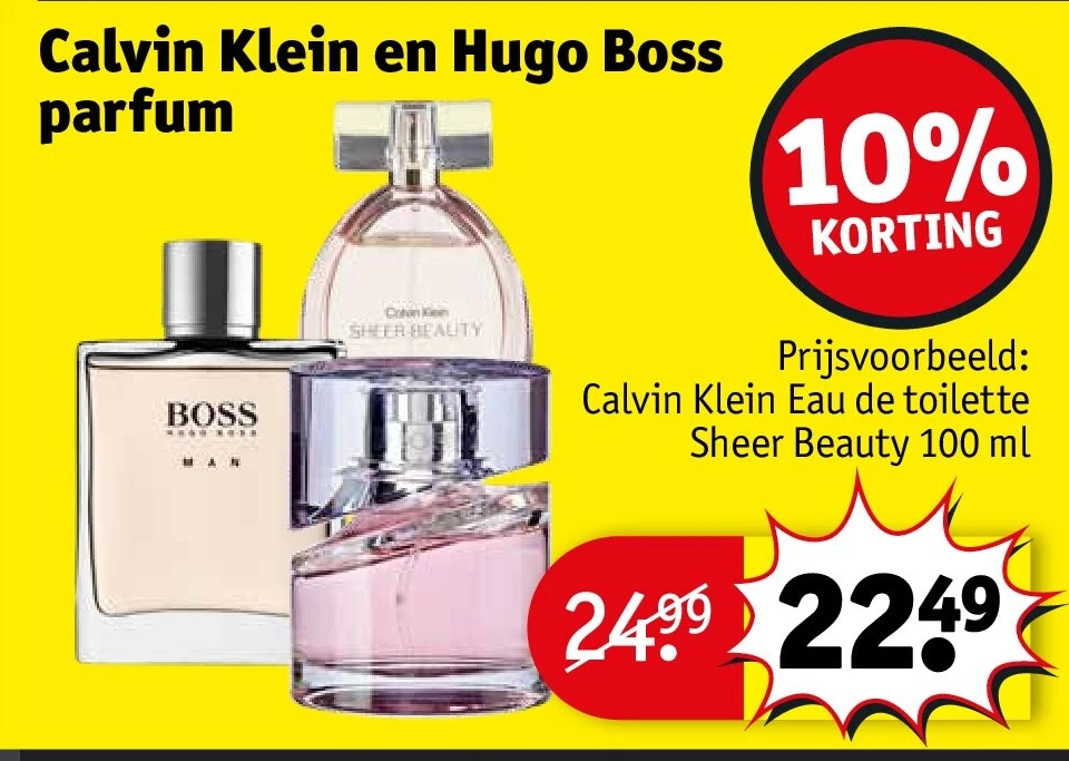 Calvin Klein en Hugo Boss parfum