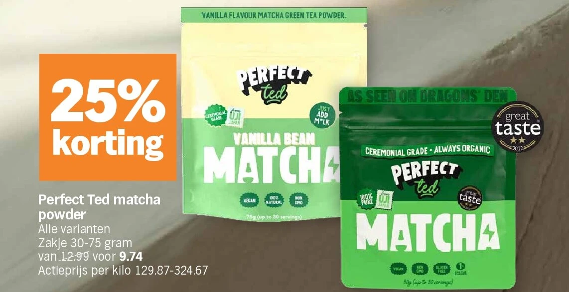 Perfect Ted matcha powder