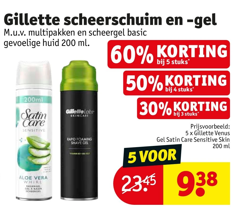 Gillette scheerschuim en -gel