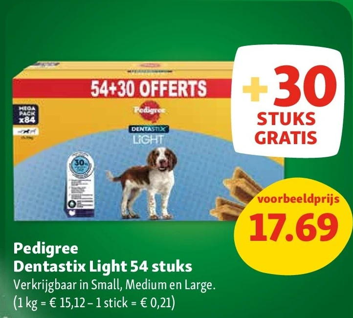 Pedigree Dentastix Light 54 stuks