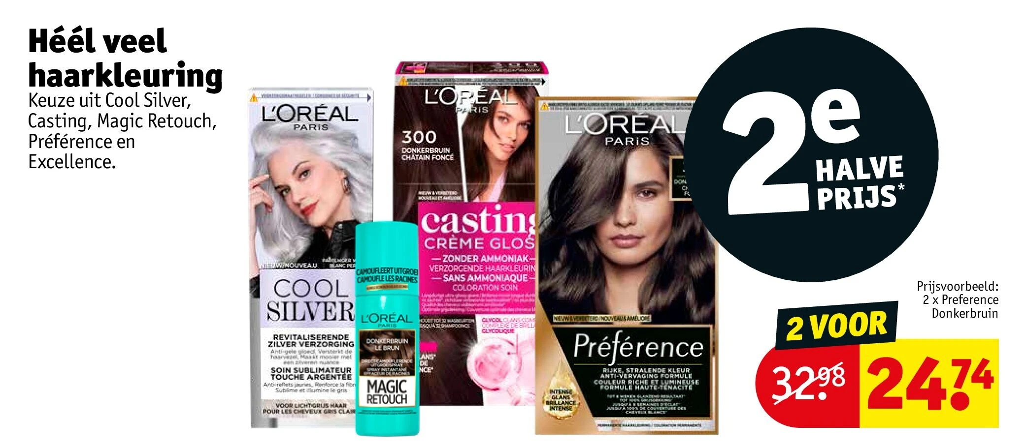 Héél veel haarkleuring