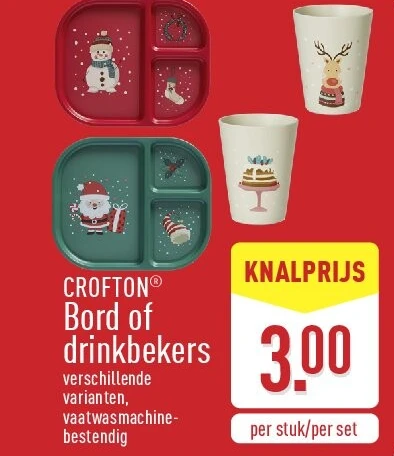Bord of drinkbekers