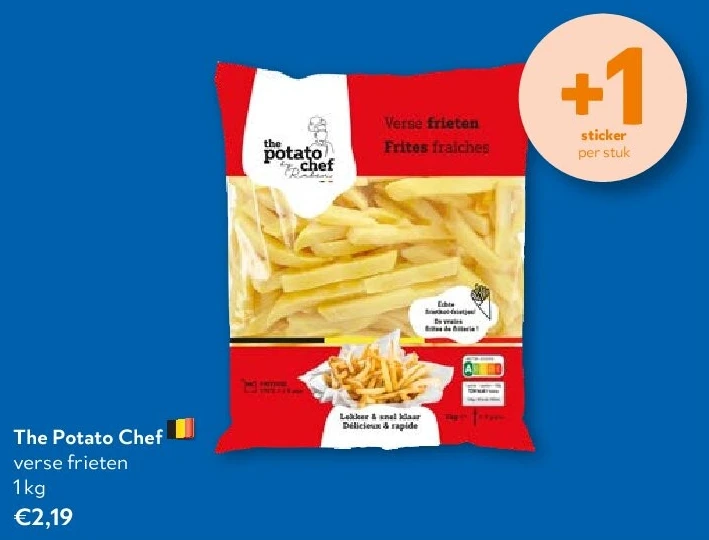 The Potato Chef verse frieten 1 kg