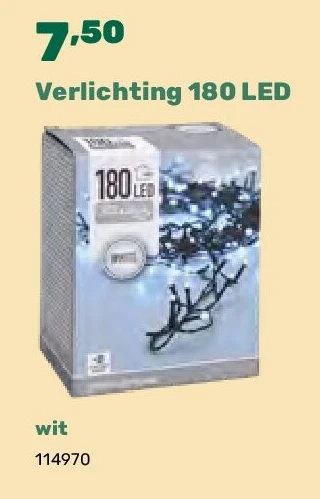 Verlichting 180 LED wit