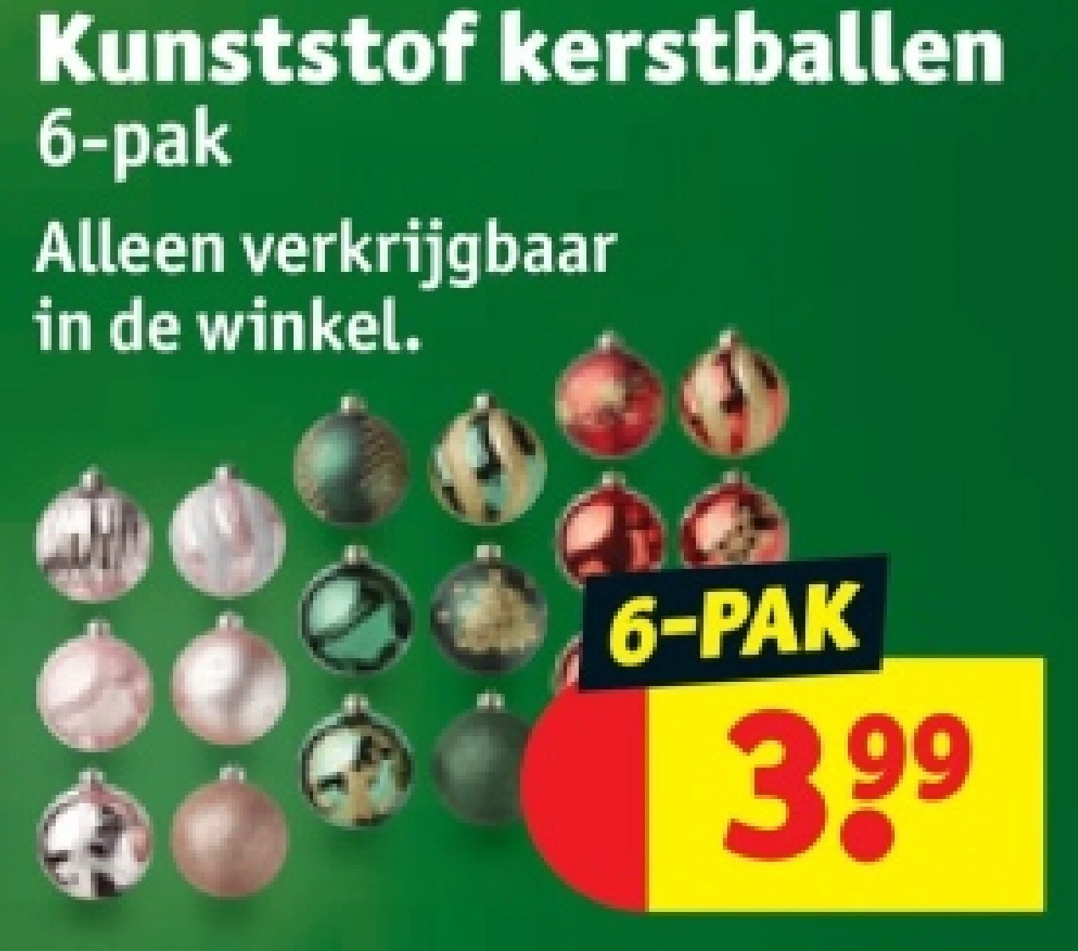 Kunststof kerstballen