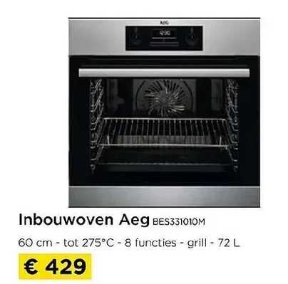 Inbouwoven Aeg BES331010M