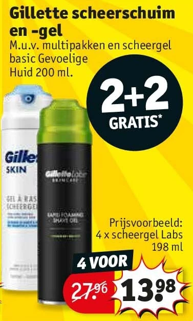 Gillette scheerschuim en -gel