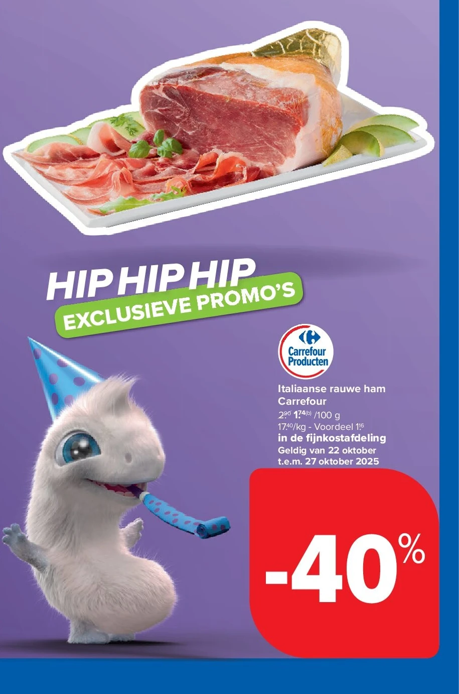 Italiaanse rauwe ham Carrefour