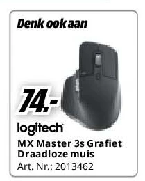 MX Master 3s Grafiet Draadloze muis