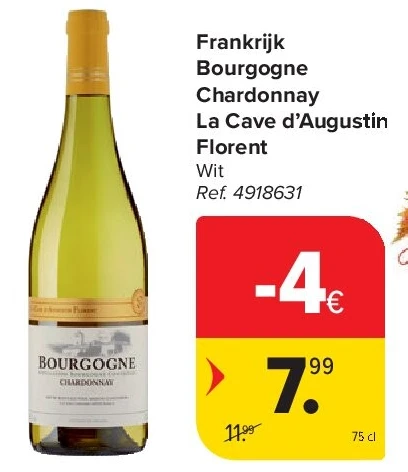 Frankrijk Bourgogne Chardonnay La Cave d’Augustin Florent