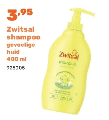 Zwitsal shampoo gevoelige huid 400 ml