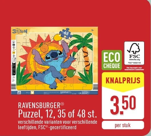 Puzzel, 12, 35of 48st.