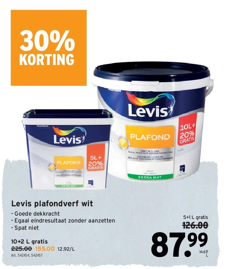 Levis plafondverf wit