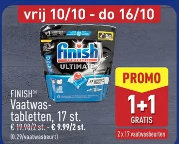 Vaatwastabletten, 17 st.