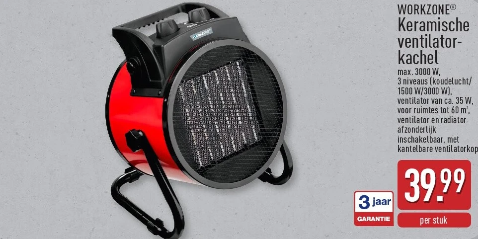 Keramische ventilatorkachel