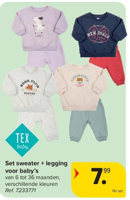 Set sweater + legging voor baby’s