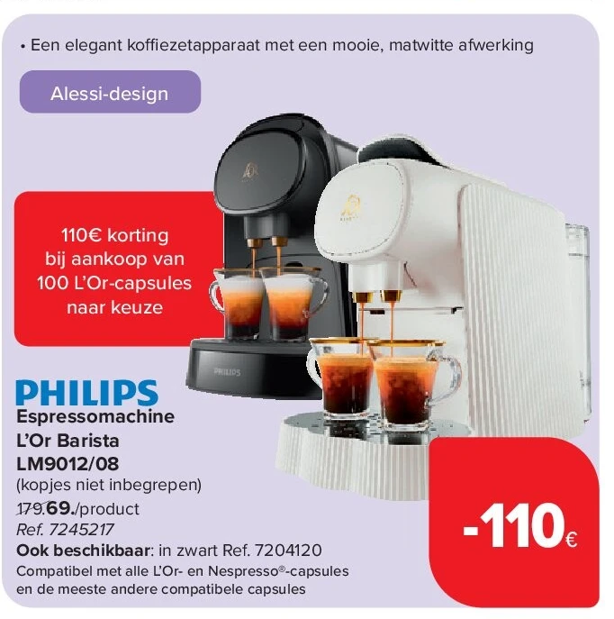 Espressomachine L’Or Barista LM9012/08
