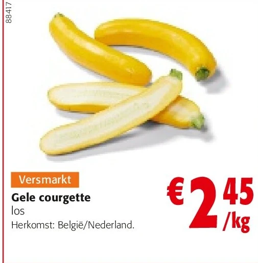 Gele courgette