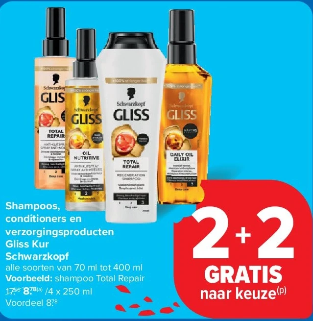 Shampoos, conditioners en verzorgingsproducten Gliss Kur Schwarzkopf