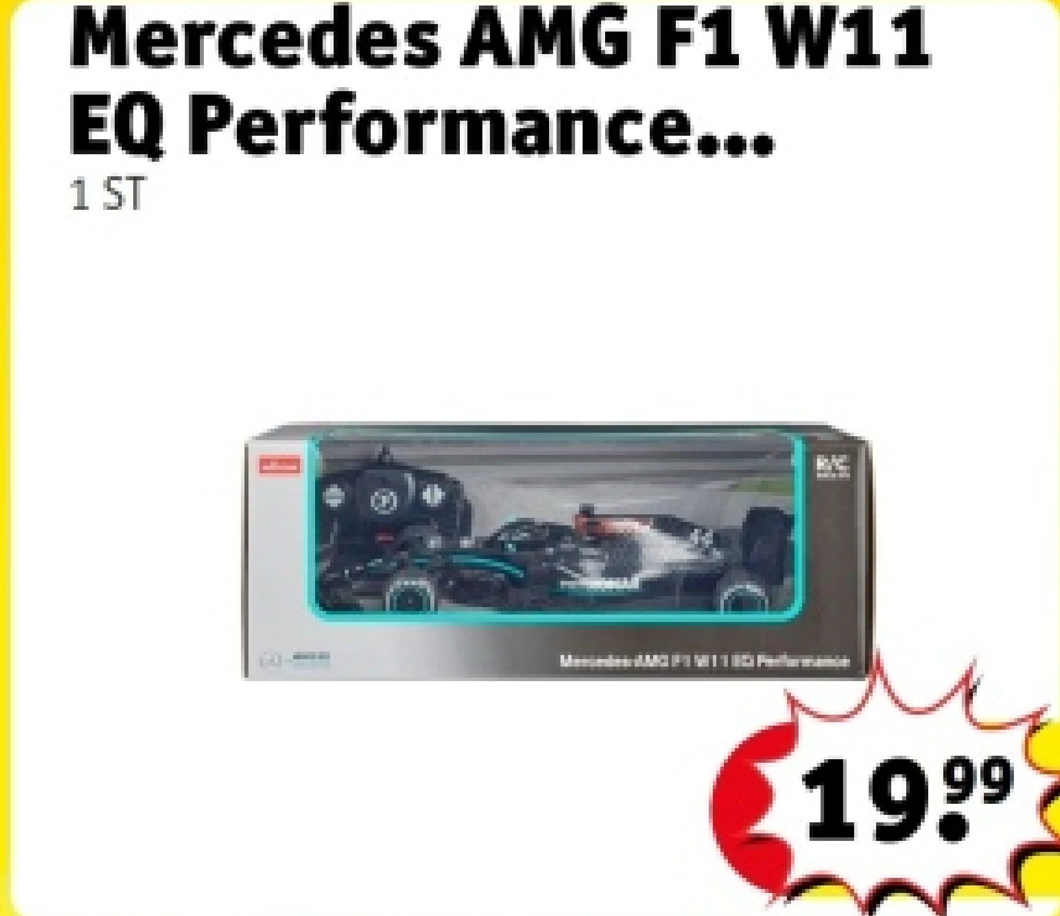 Mercedes AMG F1 W11 EQ Performance Bestuurbare Formule 1 Auto