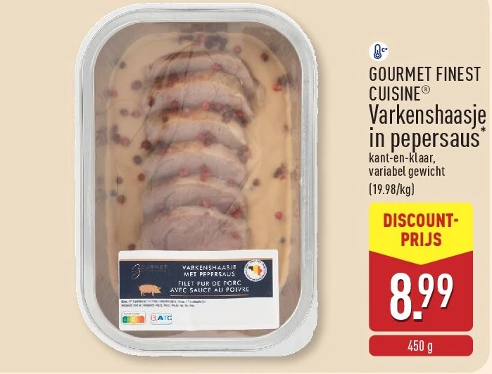 Varkenshaasje inpepersaus