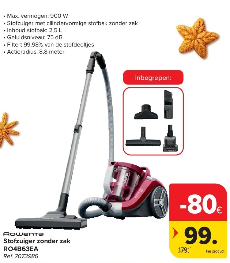 Stofzuiger zonder zak RO4B63EA