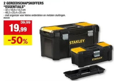 2 GEREEDSCHAPSKOFFERS "ESSENTIALS''