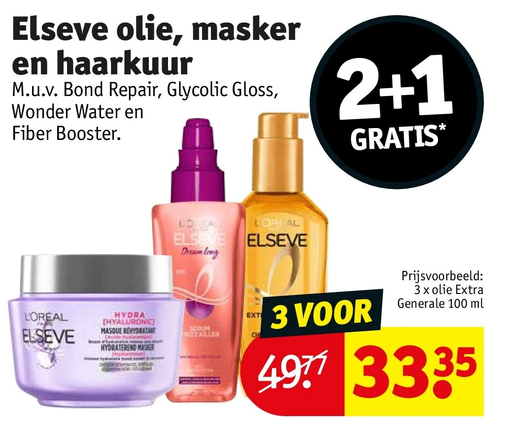 Elseve olie, masker en haarkuur
