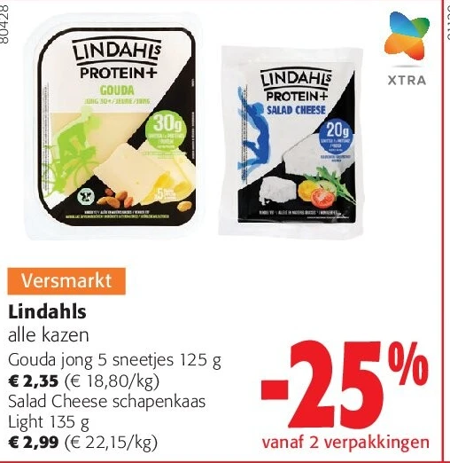 Lindahls Gouda jong 5 sneetjes 125 g