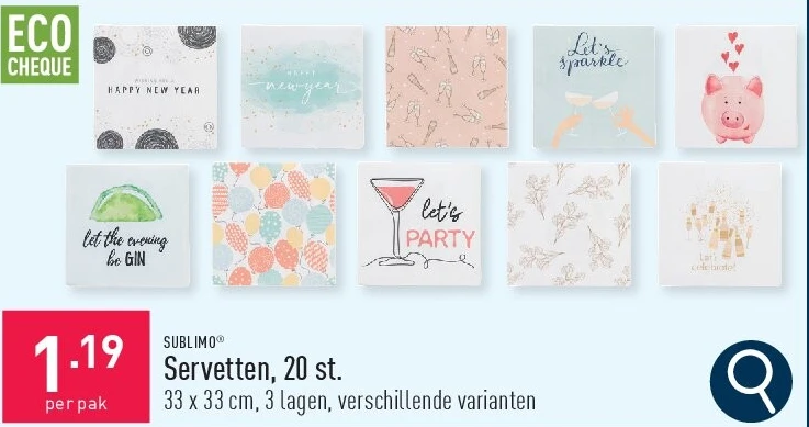 Servetten, 20 st.