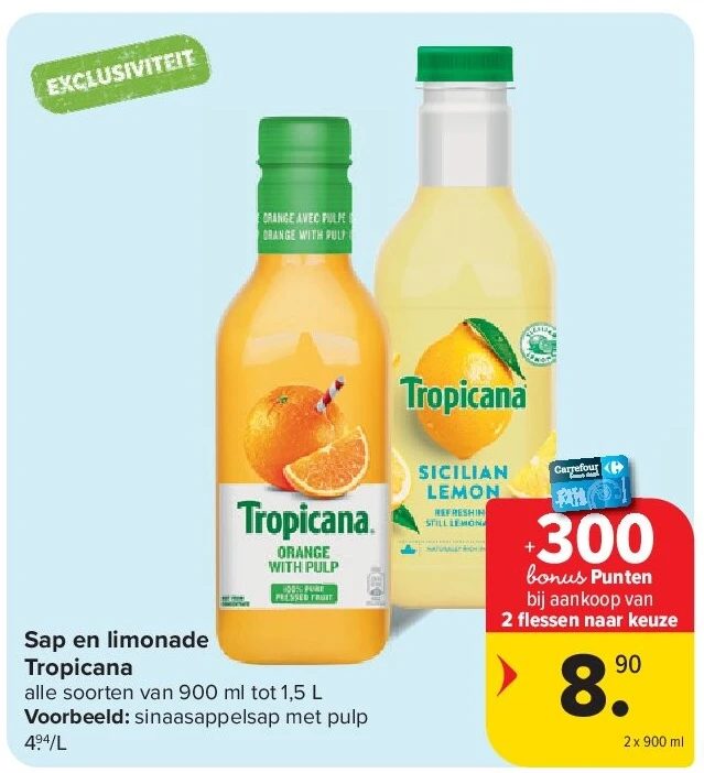 Sap en limonade Tropicana