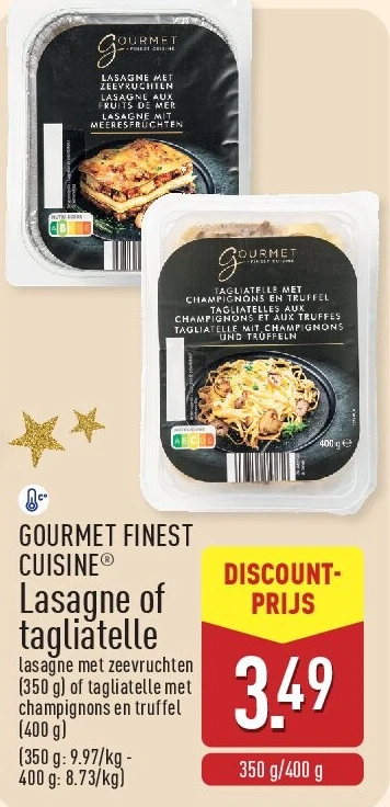 Lasagne of tagliatelle