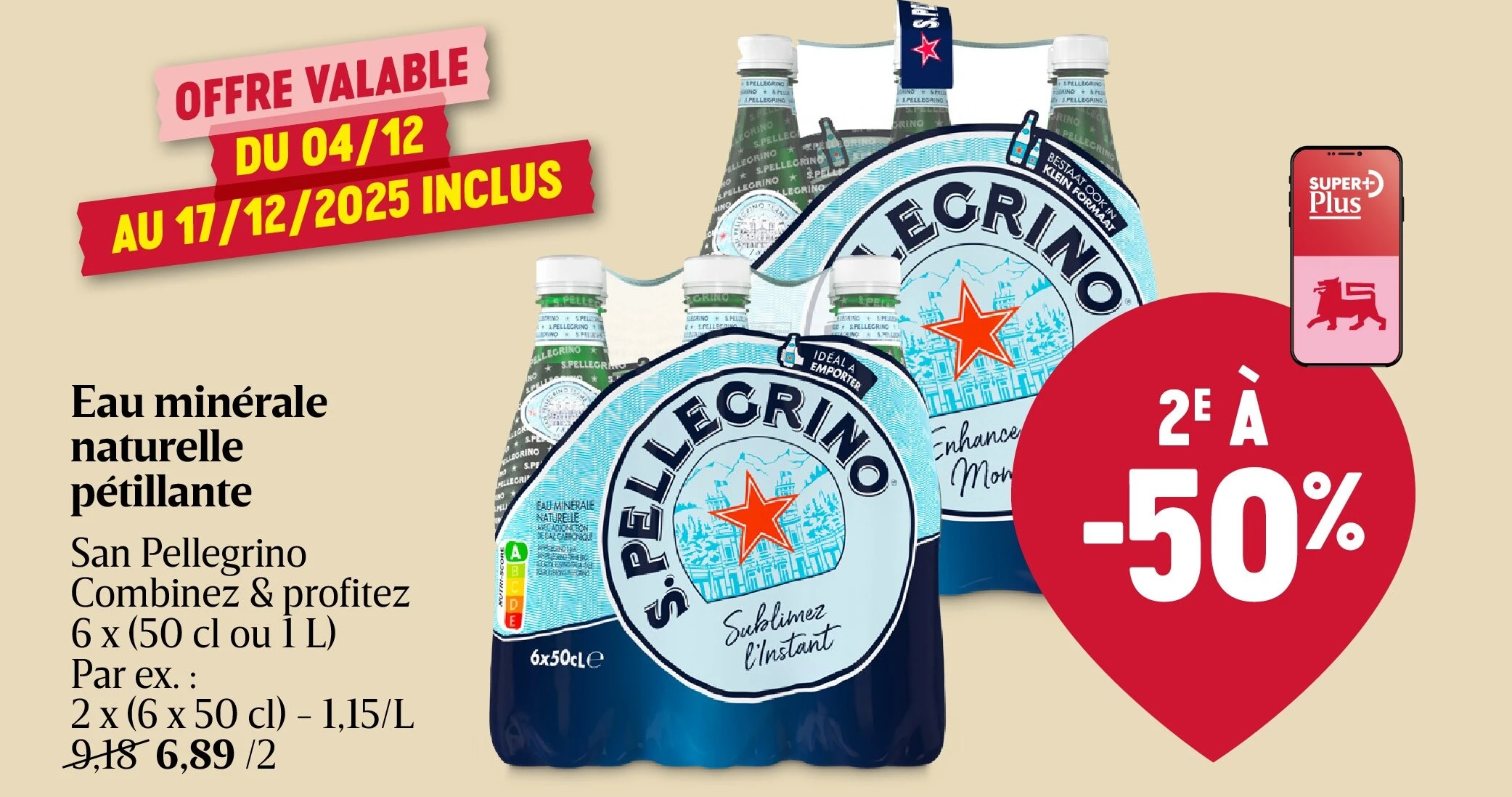 Eau minérale naturelle pétillante