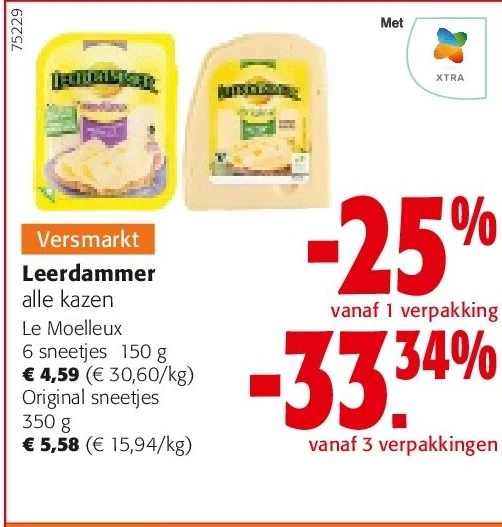Leerdammer Le Moelleux 6 sneetjes 150 g