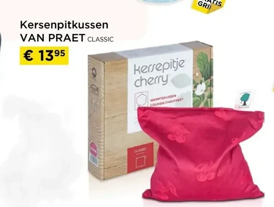 Kersenpitkussen VAN PRAET CLASSIC