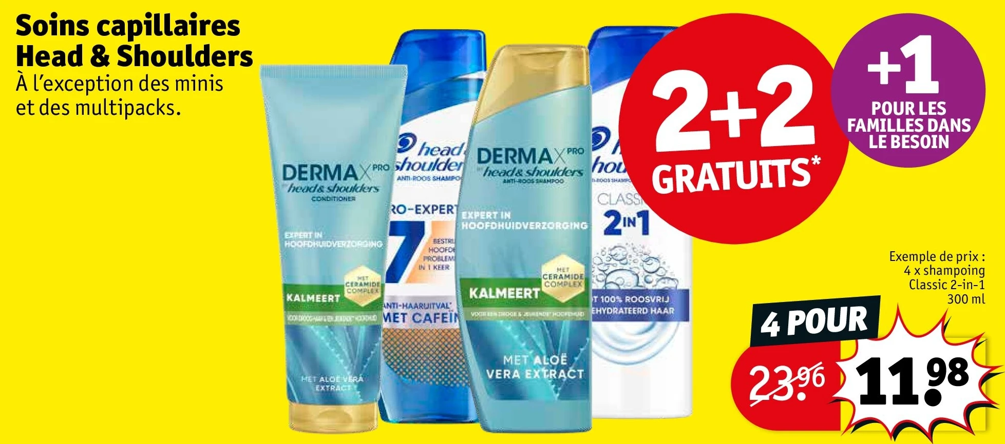 Soins capillaires Head & Shoulders 4 POUR