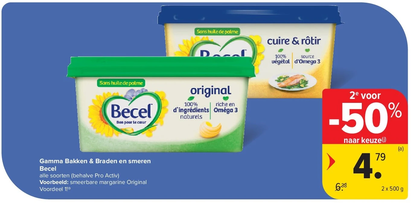 Gamma Bakken & Braden en smeren Becel