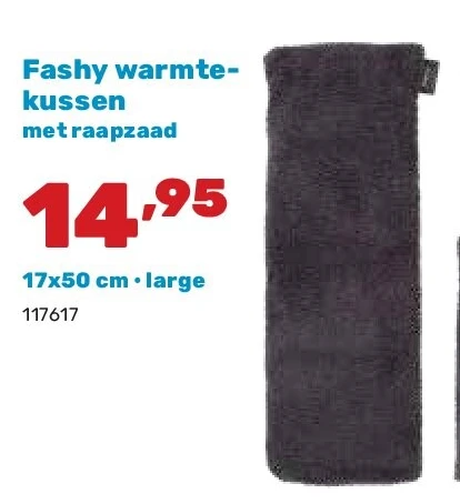 Fashy warmtekussen met raapzaad 17x50 cm • large