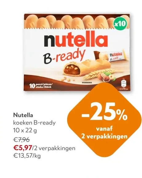 Nutella koeken B-ready
