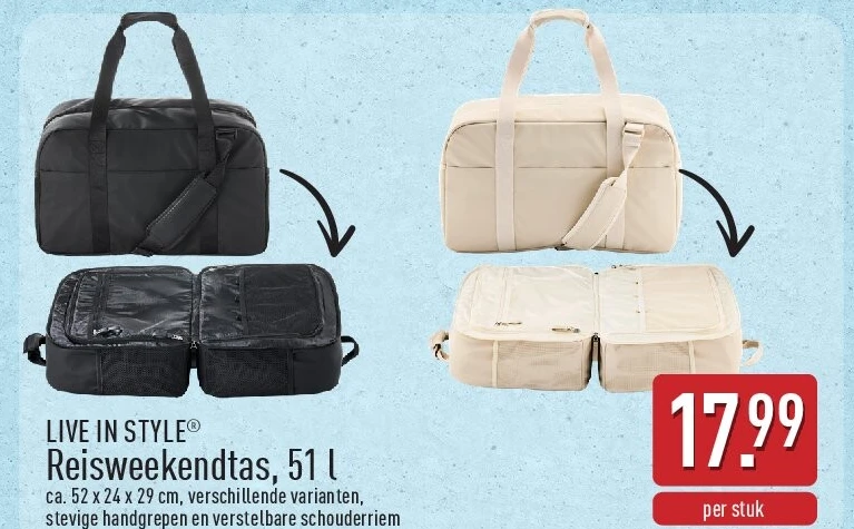 Reisweekendtas, 51l