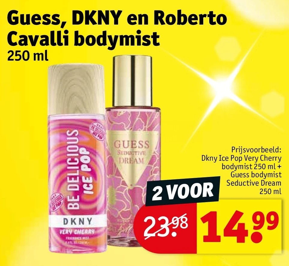Dkny Ice Pop Very Cherry bodymist 250 ml + Guess bodymist Seductive Dream 250 ml