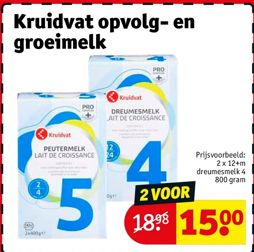 Kruidvat opvolg- en groeimelk