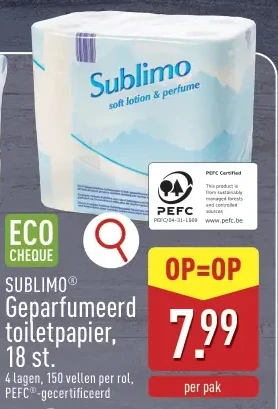 Geparfumeerd toiletpapier, 18 st.