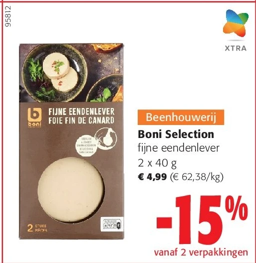 Boni Selection fijne eendenlever 2 x 40 g